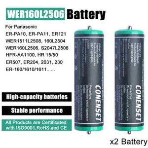 2pcs Battery for Panasonic ER-FGP72,ER-HGP72,ES-2044,ES2047,ES-2052,ES-2053,2054 - Picture 1 of 6