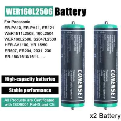 2pcs Battery for Panasonic ER-FGP72,ER-HGP72,ES-2044,ES2047,ES-2052,ES-2053,2054 - Image 1 of 4
