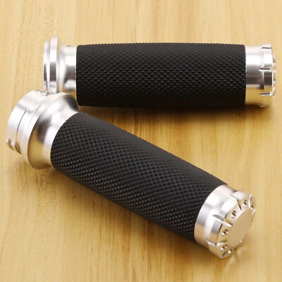1'' Motorcycle Handle Bar Grips For Harley Touring Sportster XL883 1200 Chopper - Изображение 1 из 4