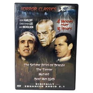 Horror Classics DVD • 4 Movie Collection: Mutant, The Terror, Dead Men Walk, + - Imagen 1 de 3