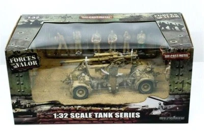 FORCES OF VALOR 1/32 CANON ANTIAERIEN FLAK36 + 8 SERVANTS DAK EL ALAMEIN MINT - Photo 1/4