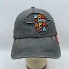 South Africa Hat Adult Strapback One Size Gray Red Embroidered Baseball Dad Cap