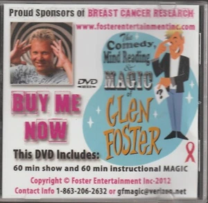 GLEN FOSTER: Mind Reading Magic. Autographed - DVD - USED - Picture 1 of 3