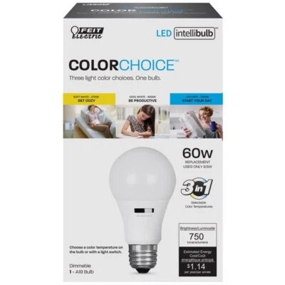 Feit Electric Intellibulb COLORCHOICE (Medium) LED Bulb 9.5W = 60W Equivalence - Image 1 of 2