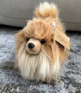 Neu Aurora Miyoni Pomeranian realistischer Bommel weicher hellbrauner Hund Pommel Neu mit Etikett - Bild 1 von 9