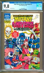 Libro de fuentes del universo mutante TMNT #3 (1994) CGC 9,8 WP Clarrain 1er 9,8 en censo - Imagen 1 de 2