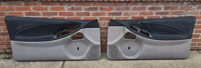 1994-1998 Ford Mustang GT LX Black & Gray Manual Door Panels - Image 1 of 4