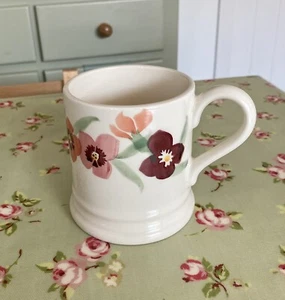 Taza Emma Bridgewater rosa flor de pared 1/2 pinta ~ BN - Imagen 1 de 4