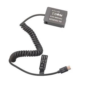 Câble d'alimentation batterie factice USB-C vers DMW-BLC12/DCC8 pour Panasonic FZ200 G5 Type-C - Photo 1/6