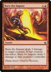BURN THE IMPURE X 4 N/M- MIRRODIN BESIEGED MAGIC THE GATHERING - Picture 1 of 1
