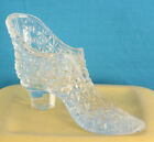 "Finecut" Pattern Glass Slipper c.1880 UV Glow-Shoes of Glass Collection #51
