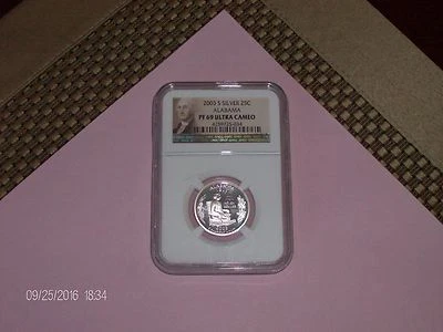 2003 S SILVER ALABAMA NGC PF69 ULTRA CAMEO STATE QUARTER (PORTRAIT HOLDER) - Image 1 of 2