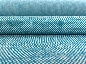 6.25 yd Kvadrat Hallingdal 840 Blue & White Wool Upholstery Fabric - 2 pieces - Picture 1 of 10