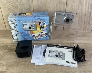 Vivitar ViviCam 4345 4.0MP Digital Compact Camera 4x Zoom & Memory Card - Tested - Picture 1 of 13