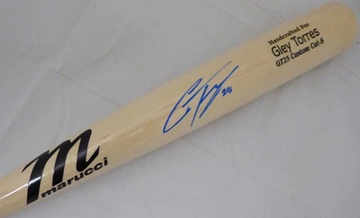 Bate de béisbol Gleyber Torres Auto Rubio Marucci Modelo Juego Tigres Beckett Foto 1 de 4