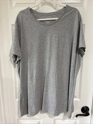JMS Women's 4X Short Sleeve Crewneck Tee Gray Heathered - SEE NOTE - Image 1 of 4