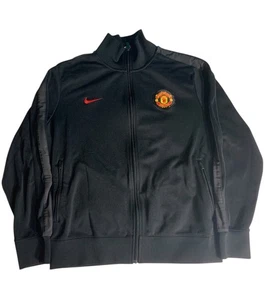Manchester United Trainingsjacke schwarz Fußball Reißverschluss Nike Herren XL 2011 - Bild 1 von 13