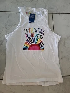 Brooks Women's Distance Graphic Tank Top Run Freedom to Be You Size Medium - Picture 1 of 7