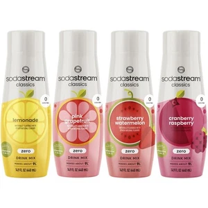 SodaStream Variety Pack Drink Mixes, 0 Calories, 14.8 14.9 Fl Oz (Pack of 4) - Picture 1 of 7