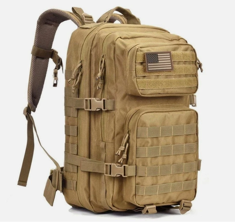 Military Tactical Backpack Army 3 Day Assault Pack Molle Bag Rucksack Tan - Image 1 of 4