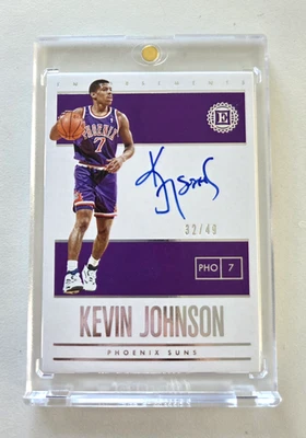 Kevin Johnson 2019-20 Panini encerrado endosos automático/49 autógrafo nítido Foto 1 de 2