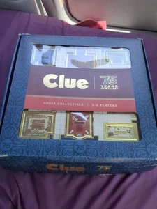 Clue 75th Anniversary Wooden Board Game 75 Years Of Mystery NEW READ DESC - Picture 1 of 15