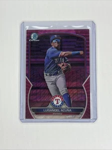 2023 Bowman Chrome Luisangel Acuna Pink Wave Refractor /199 - Picture 1 of 2