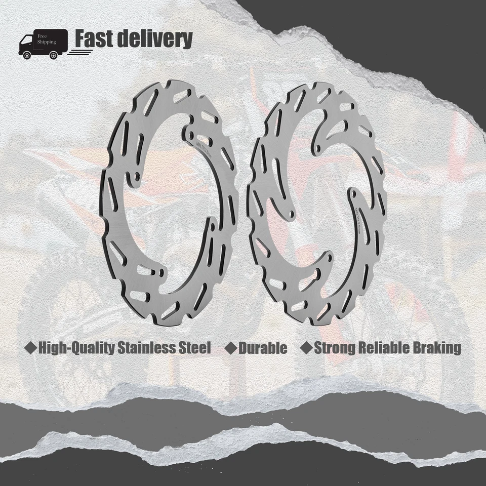 For KTM 85 SX (17/14) 2016 2017 2018 2019 2020 Front Rear Brake Disc Rotors Foto 1 de 4