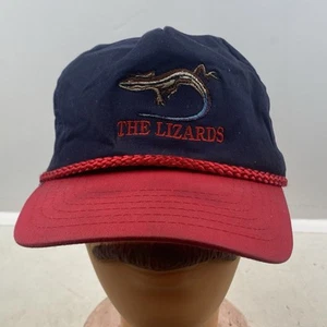Vintage Cobra Cap “The Lizards” Red & Navy Snap Back Hat Animal Nature Parks Zoo - Picture 1 of 10