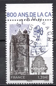 FRANKREICH 2025 Mulhouse 800 Jahre Kathedrale Saint-Pierre de Beauvais gestempelt - Bild 1 von 1