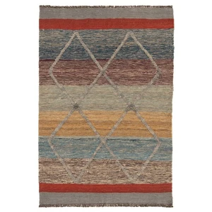 Alfombra persa tejida a mano en relieve Kelim 121x82 cm-nómada, oriental, kilim, alfombra - Imagen 1 de 12
