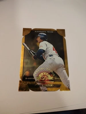 1998 Folha 50º Aniversário Paul Molitor Eixo Z Die-cut Fractal Matrix #79 Nm-M - Imagem 1 de 4