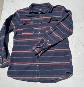 Men's Ripcurl Flannel Multicolor Striped L Grunge Surf 90s PNW Boardwalk Beach - Picture 1 of 11