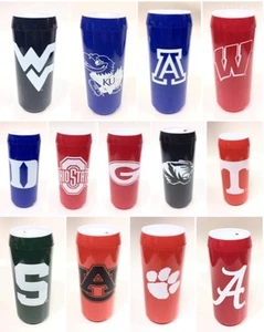 NCAA 16oz Travel Can Tumbler Slider Mug Cup - New Various Teams - Picture 1 of 25