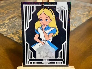 2023 TOPPS DISNEY CHROME 100 ALICE #44 BLACK KALEIDOSCOPE REFRACTOR 08/10 RARE! - Picture 1 of 3