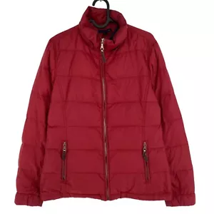 TOMMY HILFIGER Red Quilted Down Puffer Jacket Coat Size S - Picture 1 of 11
