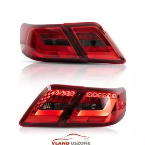 Pair Red LED Tail Lights For 2007-2011 Toyota Camry CE SE LE XLE Sedan Rear Lamp - Foto 1 di 10