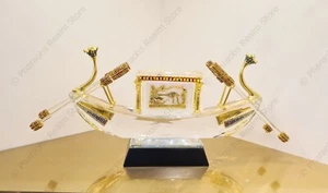 King Tutankhamun's Crystal Pharonic Solar Boat with Wadjet Eye Pectoral - Picture 1 of 15