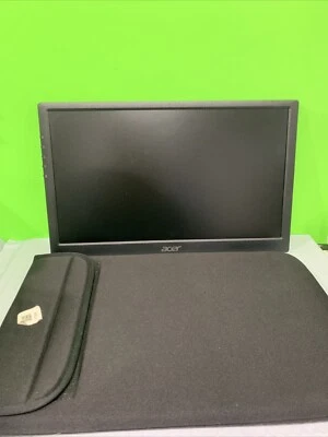 Acer PM161Q 15.6" Widescreen LCD Monitor - Black Very Good Condition - Image 1 of 4