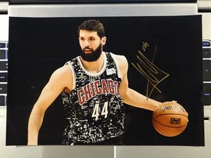 NIKOLA MIROTIC CHICAGO BULLS SIGNED 8X12 PHOTO NBA OLIMPIA MILANO !!! - Bild 1 von 1
