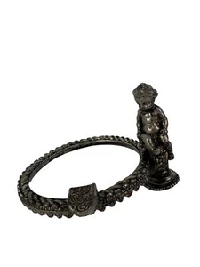 Mid Century Hollywood Regency Cherub Ashtray Rest Ring Only Silver Color - Picture 1 of 7