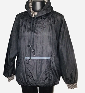 Chaqueta Deportiva Esprit Rompevientos Talla M Pullover Cordón Cuello Negro - Imagen 1 de 7