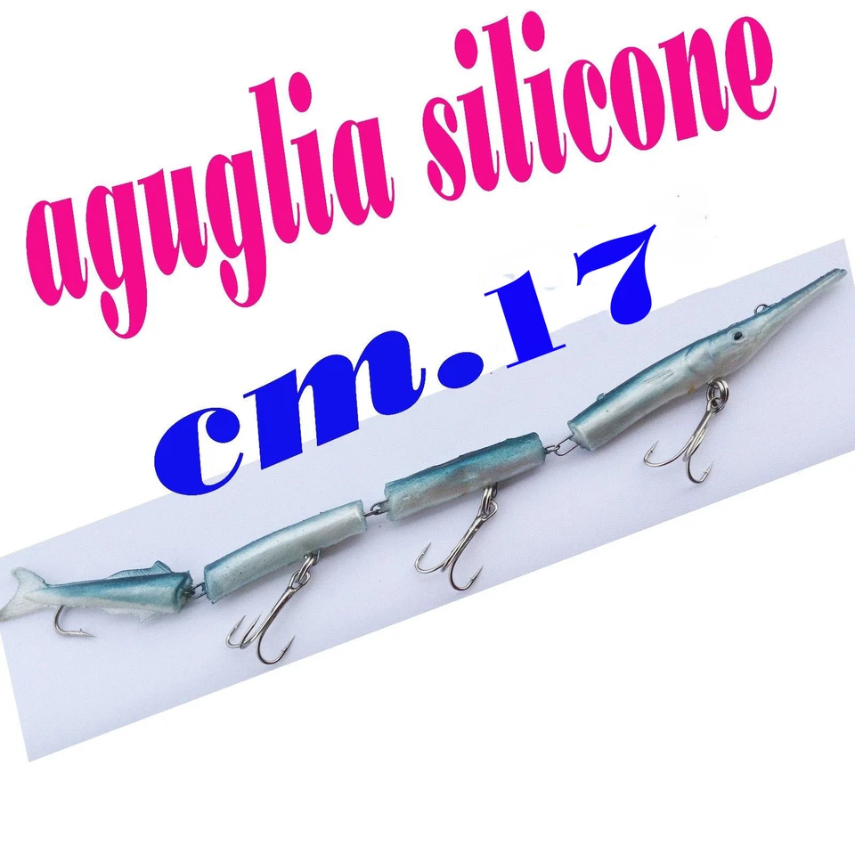 aguglia in gomma esca artificiale pesca traina mare serra spigola  - Immagine 1 di 1