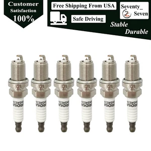 6pcs Iridium Spark Plug Kit Fit Dodge Land Rover BMW Nissan Mercedes-Benz - Picture 1 of 6