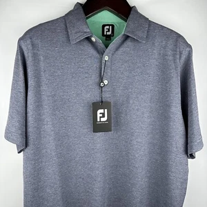 Camisa polo FootJoy FJ para hombre - Golf - Manga corta - Azul brezo - L - Imagen 1 de 17