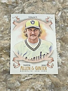 2021 Topps Allen & Ginter Robin Yount #22 Milwaukee Brewers MLB Baseball Card - Picture 1 of 2