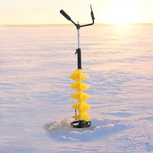 Universal Cordless Ice Auger 8inch Diameter Ice Drill Auger With Extension Rod - Picture 1 of 15
