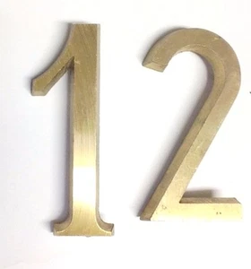 G. Curi/Bosisio Foundries Gold Italienisch Messingguss Zahlen 4" Mal Neu Römisch - Bild 1 von 12