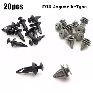 20x Plastic Clips for Jaguar X Type Sill Moulding Side Skirt Trim Clip Set - Picture 1 of 24