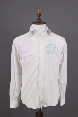 La Martina Saddlery White Polo Long Sleeve Shirt Size S - Image 1 of 4